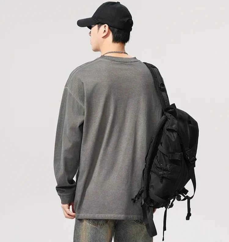 Lightweight Oversize Loose Casual Long Sleeve T-Shirt
