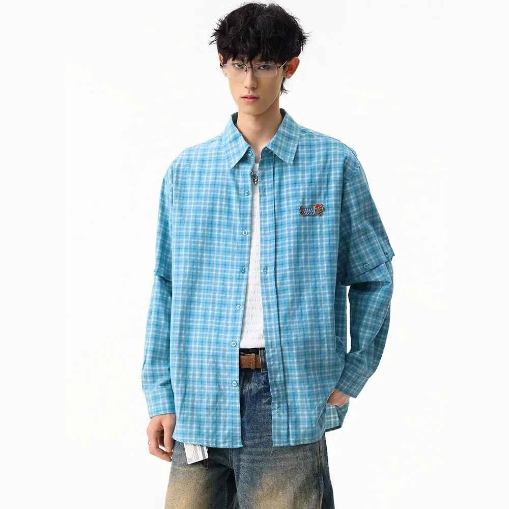 Plaid Loose Casual Summer Short Sleeve Shirt