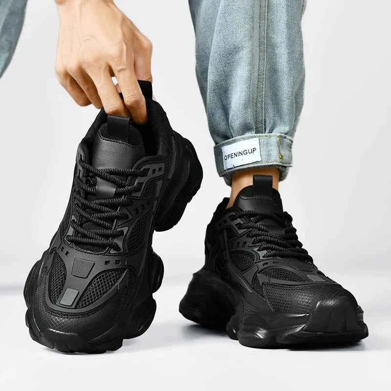 High Quality Black Large Size Platform Sneaker