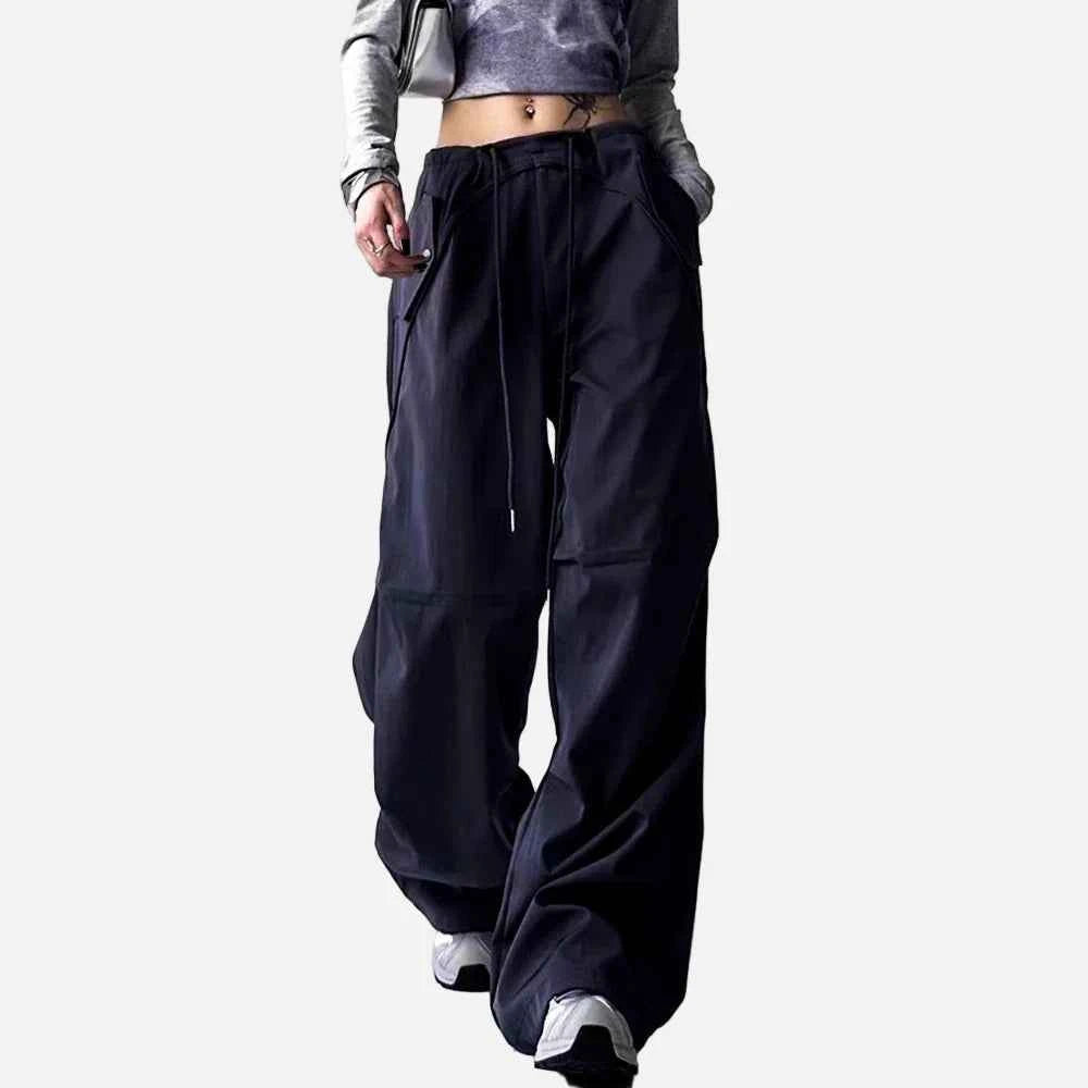 Streetwear Loose Fit Solid Color Casual Jogger