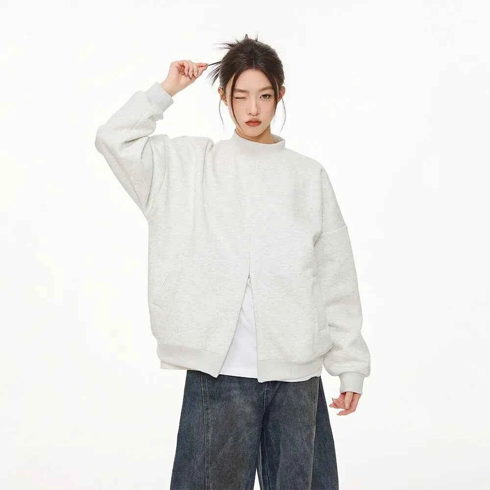 Stylish Streetwear Casual Zipper Sweatshirt
