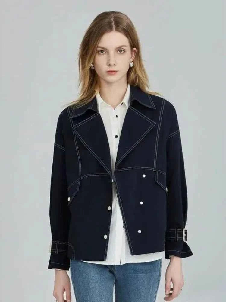 Women Loose Vintage Safari Style Jacket