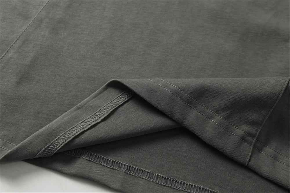 Lightweight Patchwork Grunge Urban Cotton T-Shirt