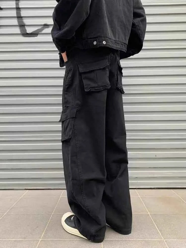 Distressed Detail High Waist Loose Denim Jeans