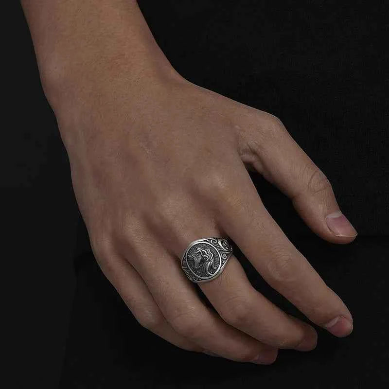 Y2K Adjustable Punk Gothic Unicorn Ring