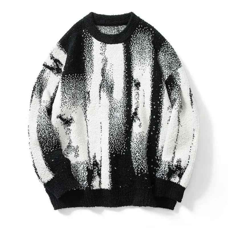 Vintage Gothic Knitted Pullover Hip Hop Sweater