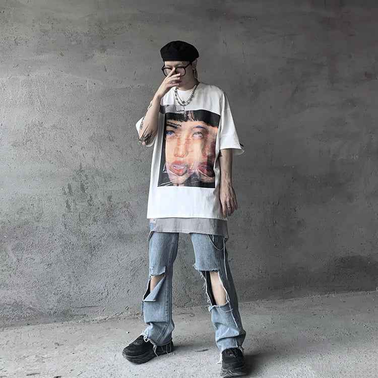 Vibrant Graphic Oversized for Daily T-Shirt