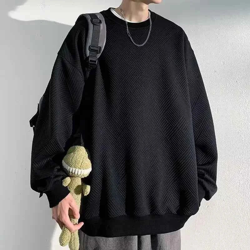 Versatile Classic Hip Hop Solid Color Sweatshirt