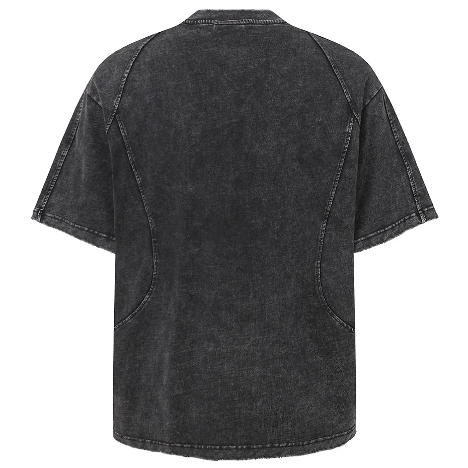 Streetwear Patchwork Oversized Tshirts