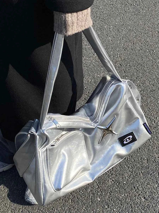 Luxury Black Aesthetic Leather Hand Bag