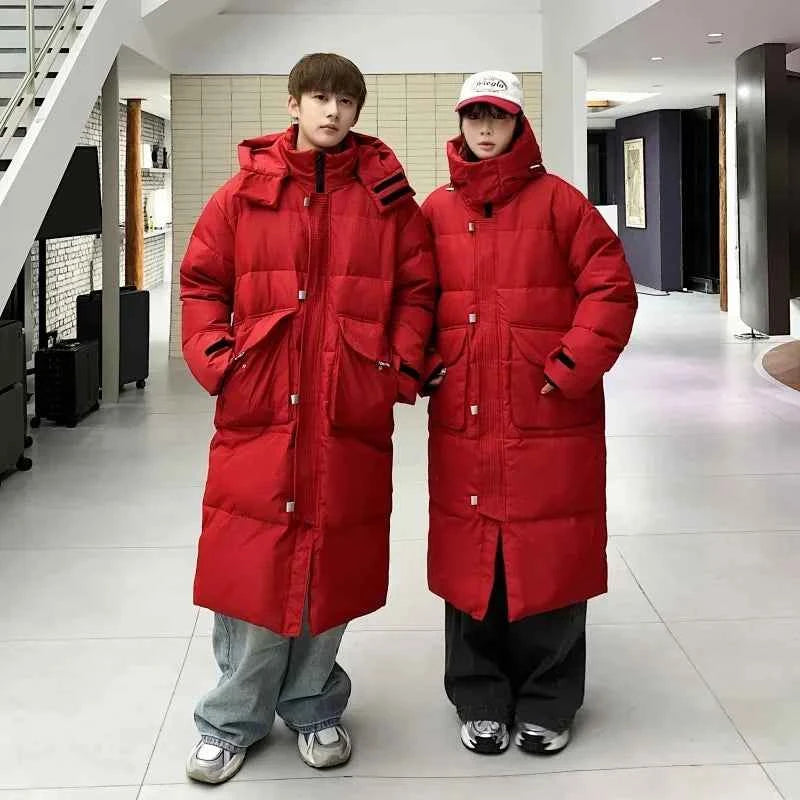Y2K Thick Warm Hooded Puffer Padded Coat