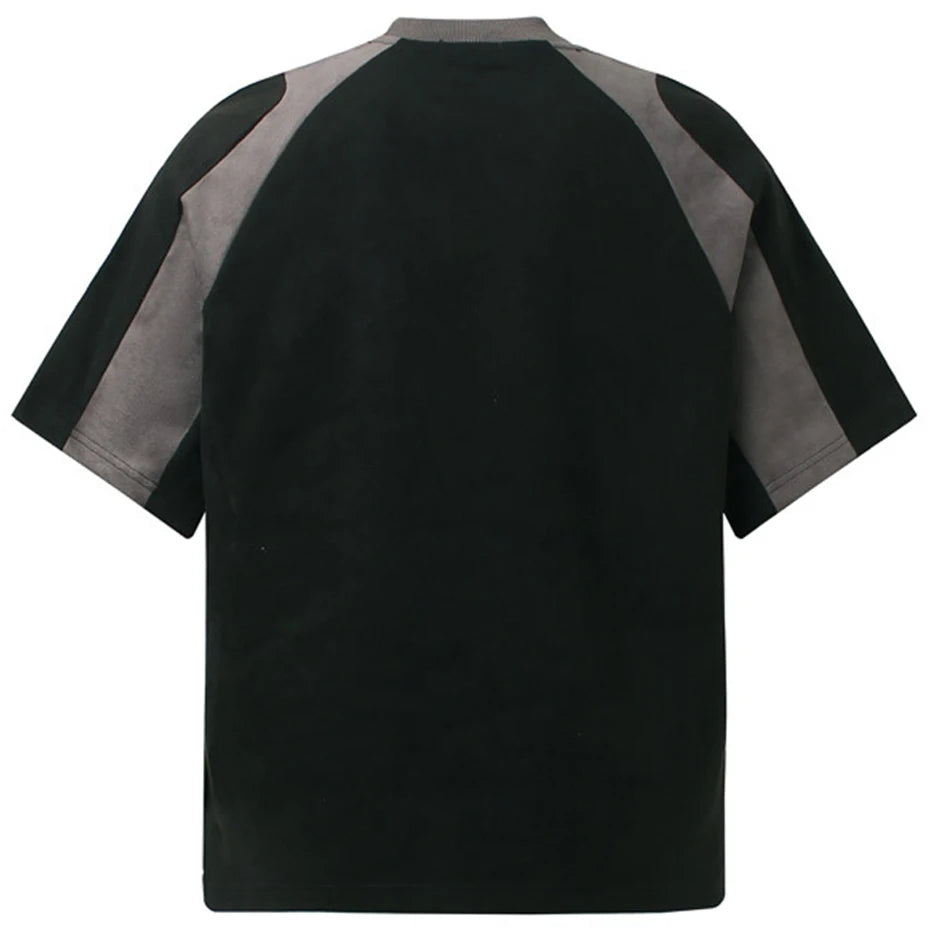 Streetwear Suede Oversized T-shirts