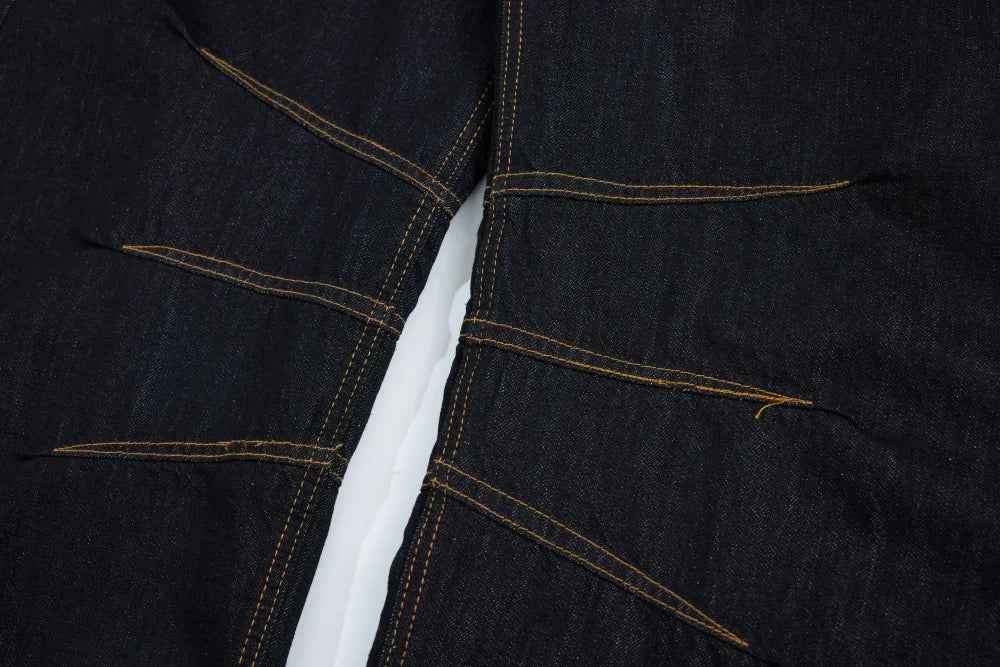 Streetwear Spliced Wide Leg Baggy Denim Jeans