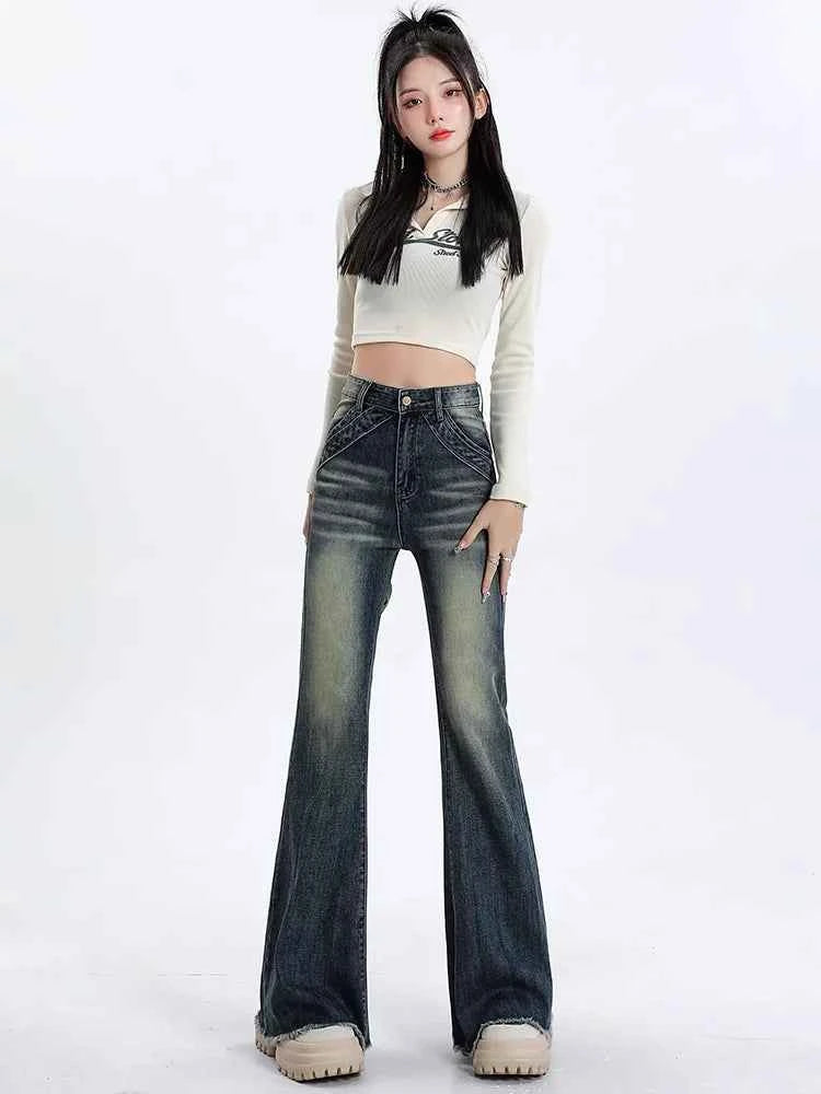 Slimming High Waist Blue Skinny Jeans