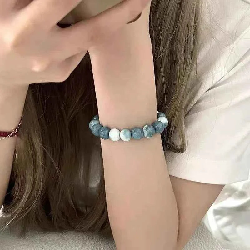 Sweet Pink Multi Color Glass Bead Bracelet