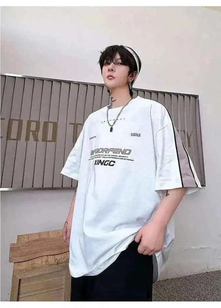 Retro Trendy Personality Printed T-shirt