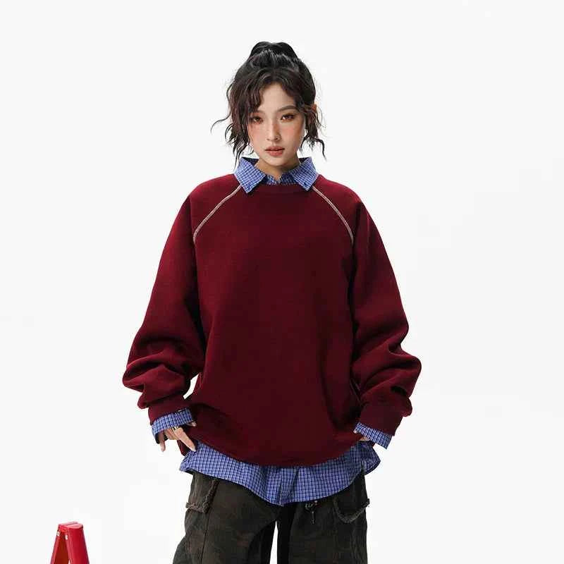 Streetwear Versatile Round Neck Sweatshirt