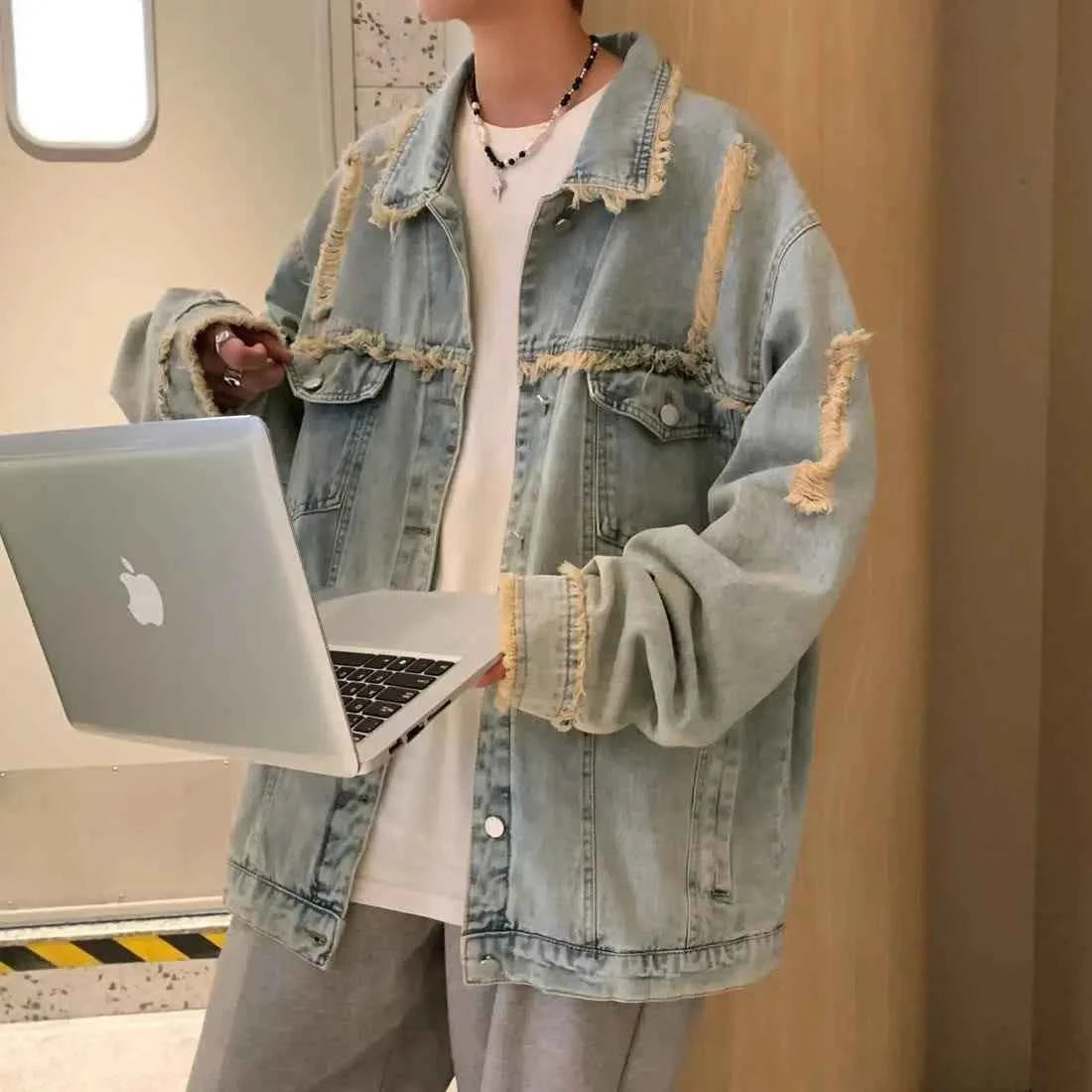 American Men's Casual Comfort Retro Denim Jacket