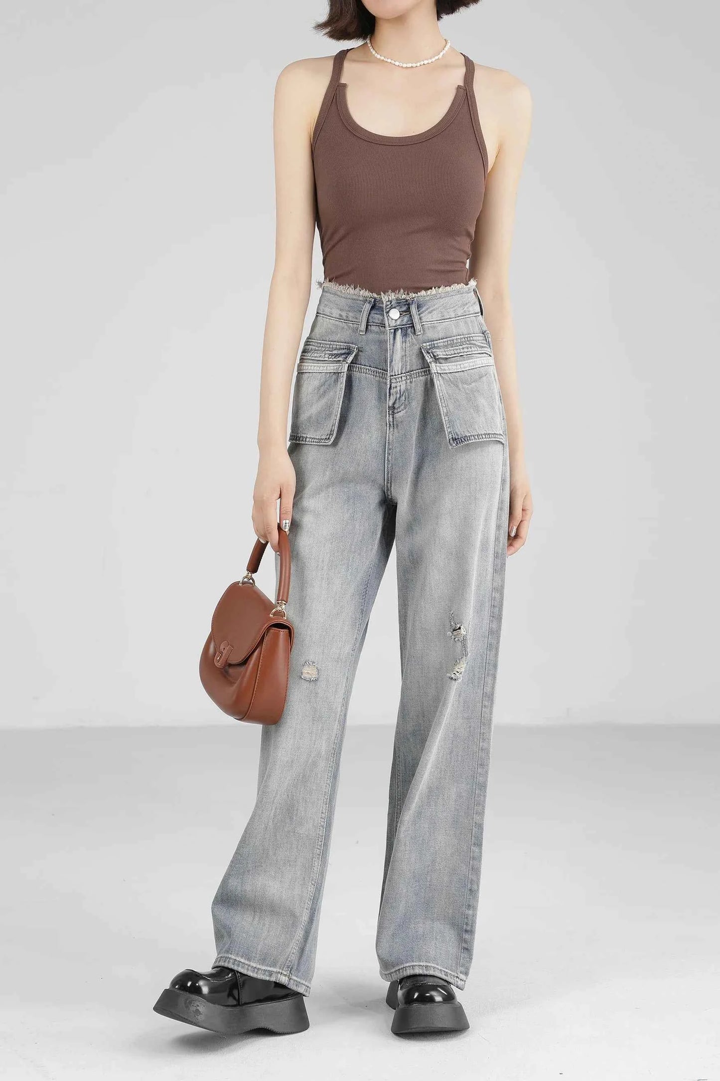 High-Quality Y2K High Waist Denim Jeans