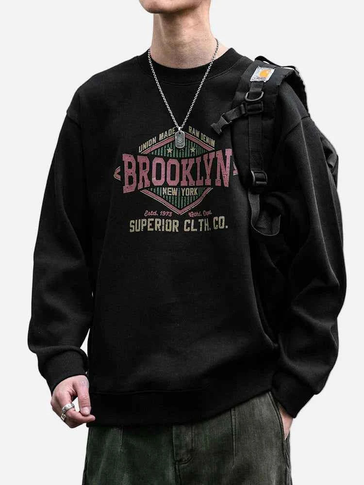 High Quality Oversized Graphic Crewneck Sweatshirt