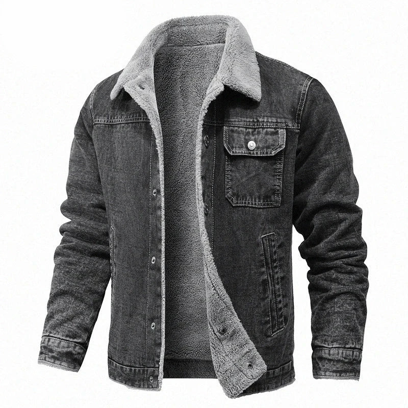 Neutral Color Button Up Fleece Jacket