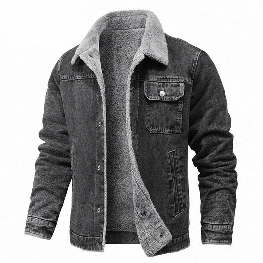 Neutral Color Button Up Fleece Jacket