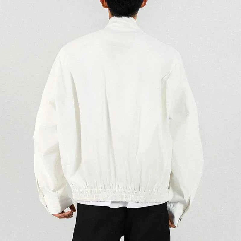 Streetwear Stylish Zip-Up Stand Collar Casual Jacket
