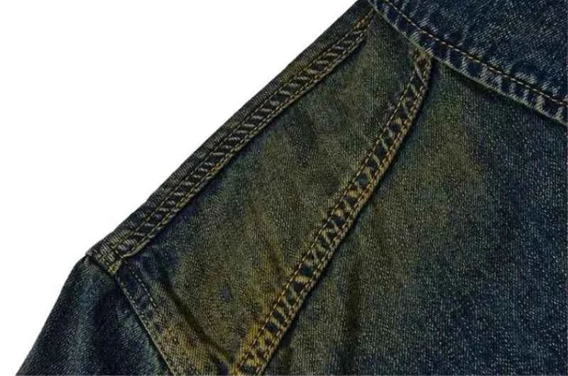 Streetwear American Style Old Washed Denim Jacket