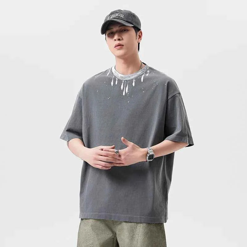 Flattering Cool Loose Casual Cotton Cityboy T-Shirt