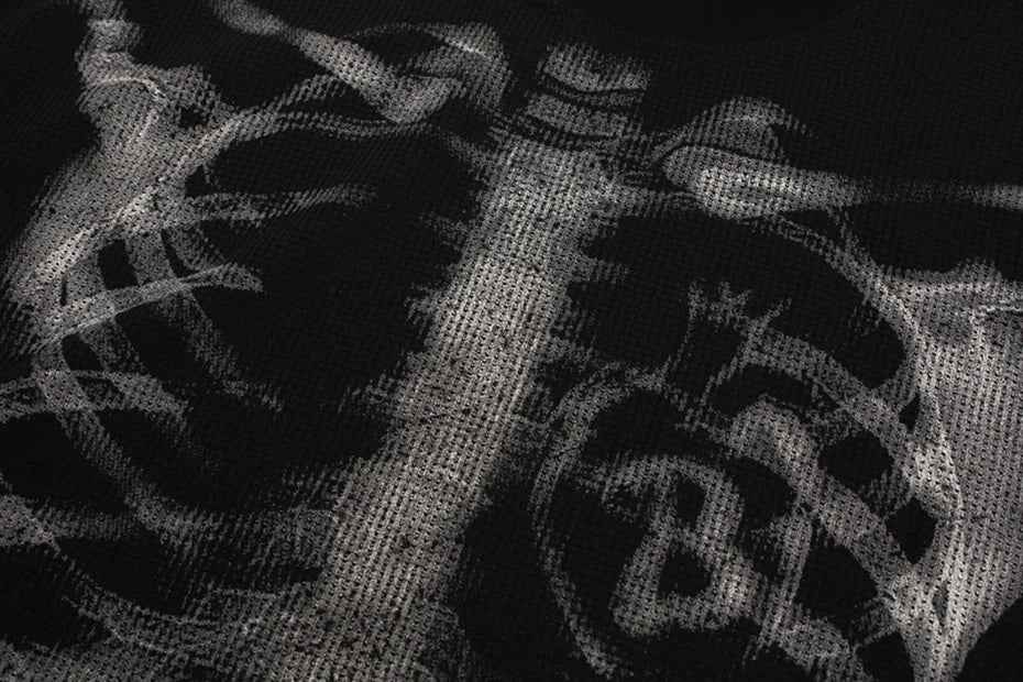 Streetwear Graphic Skeleton Oversized Long Sleeve T-Shirt