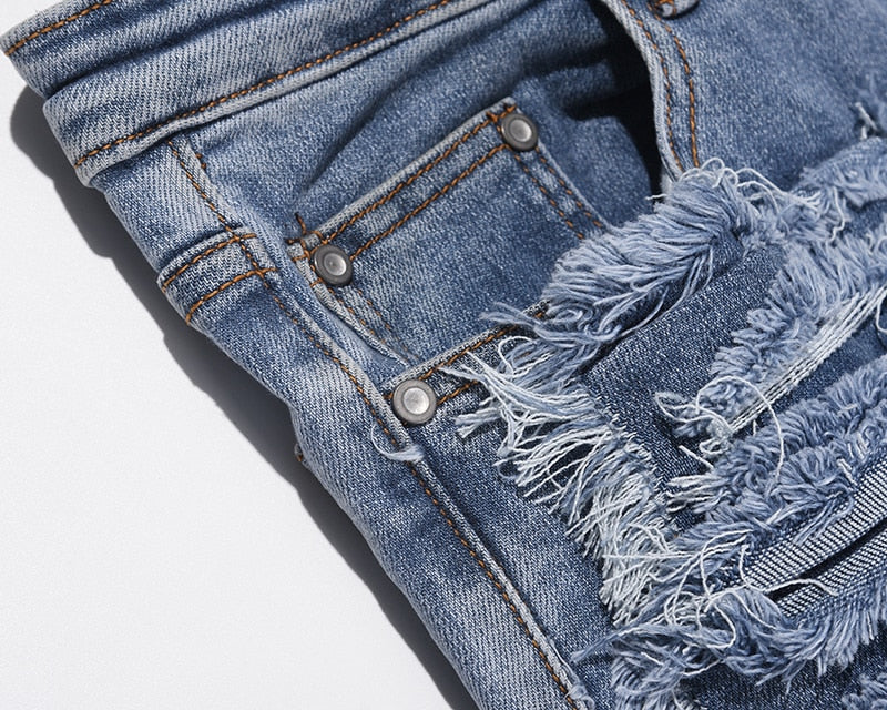 Zodiac Sea Distressed Stacked Denim