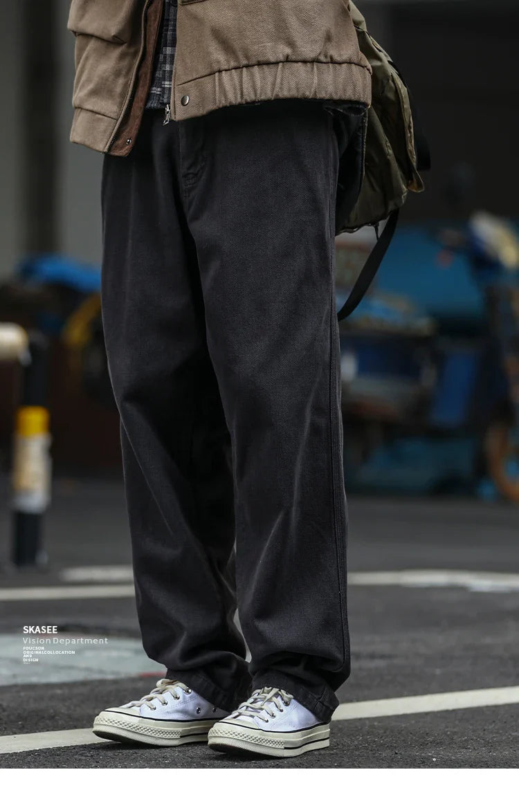 Casual Straight-Leg Trousers
