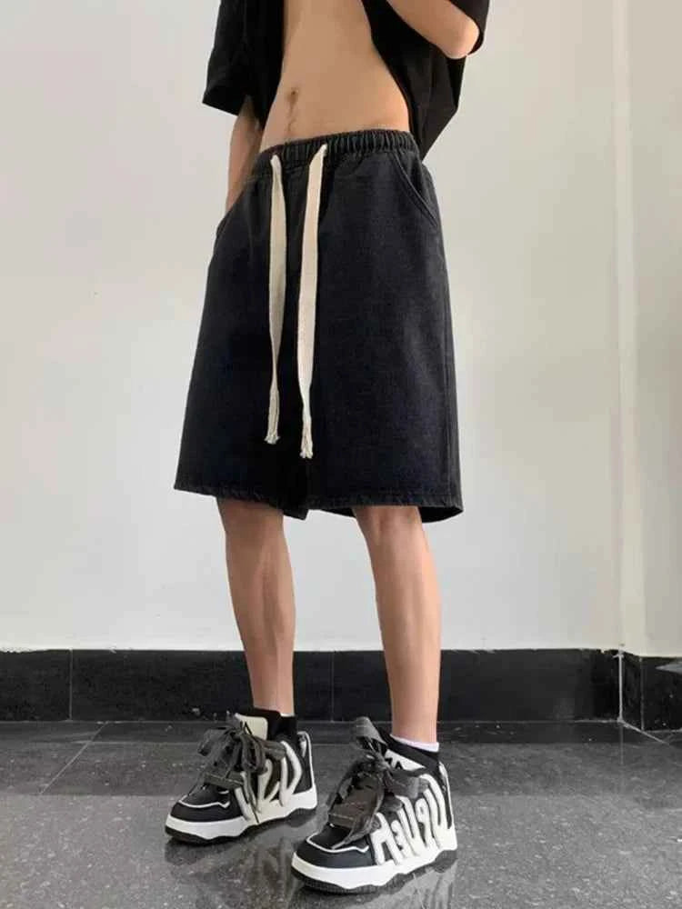 Vintage Korean Style Casual Relax Denim Short