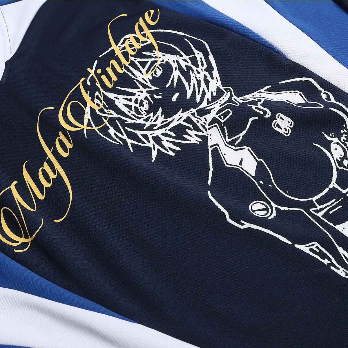 Y2K Colorful Cartoon Print V-Neck Long Sleeve T-Shirt