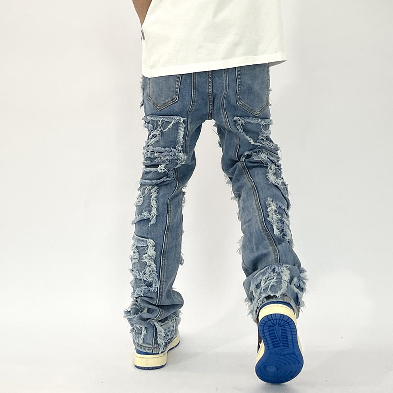 Zodiac Sea Distressed Stacked Denim