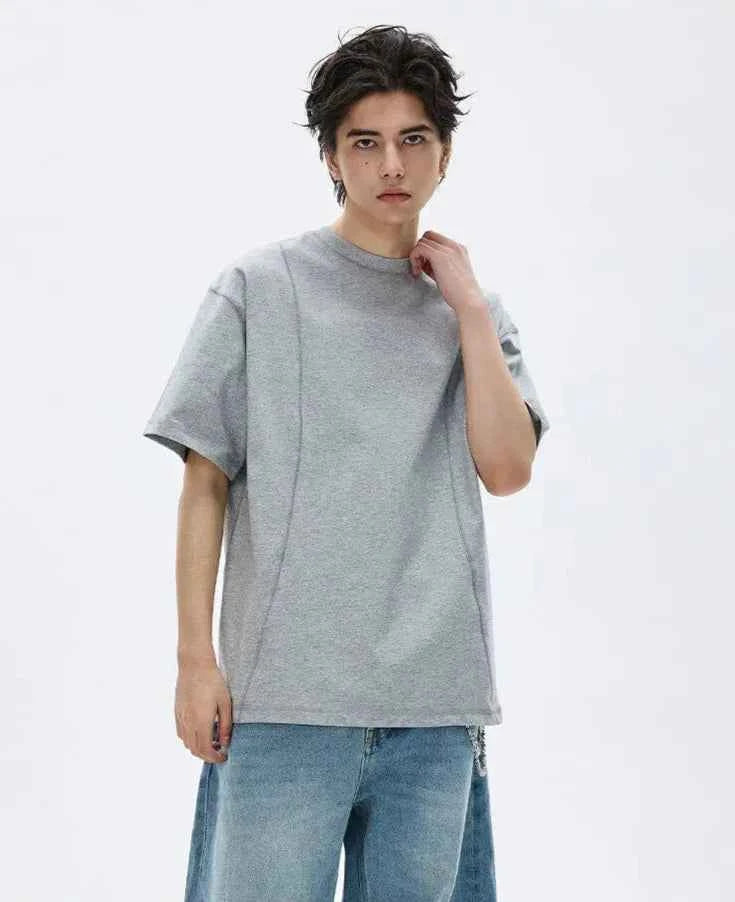 Elevated Solid Color Loose Short Sleeve T-Shirt