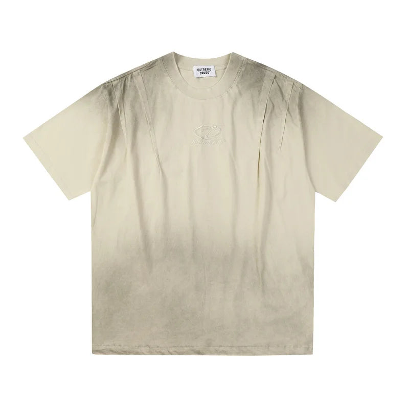 Plain Color Tie Dyed Loose T-Shirt