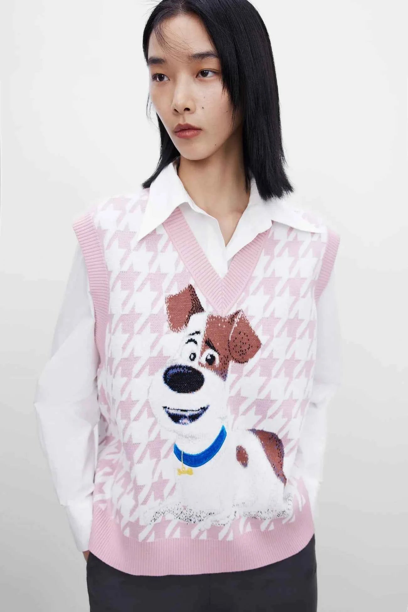 Women Cool Ethereal Cartoon Love Pet Sweater