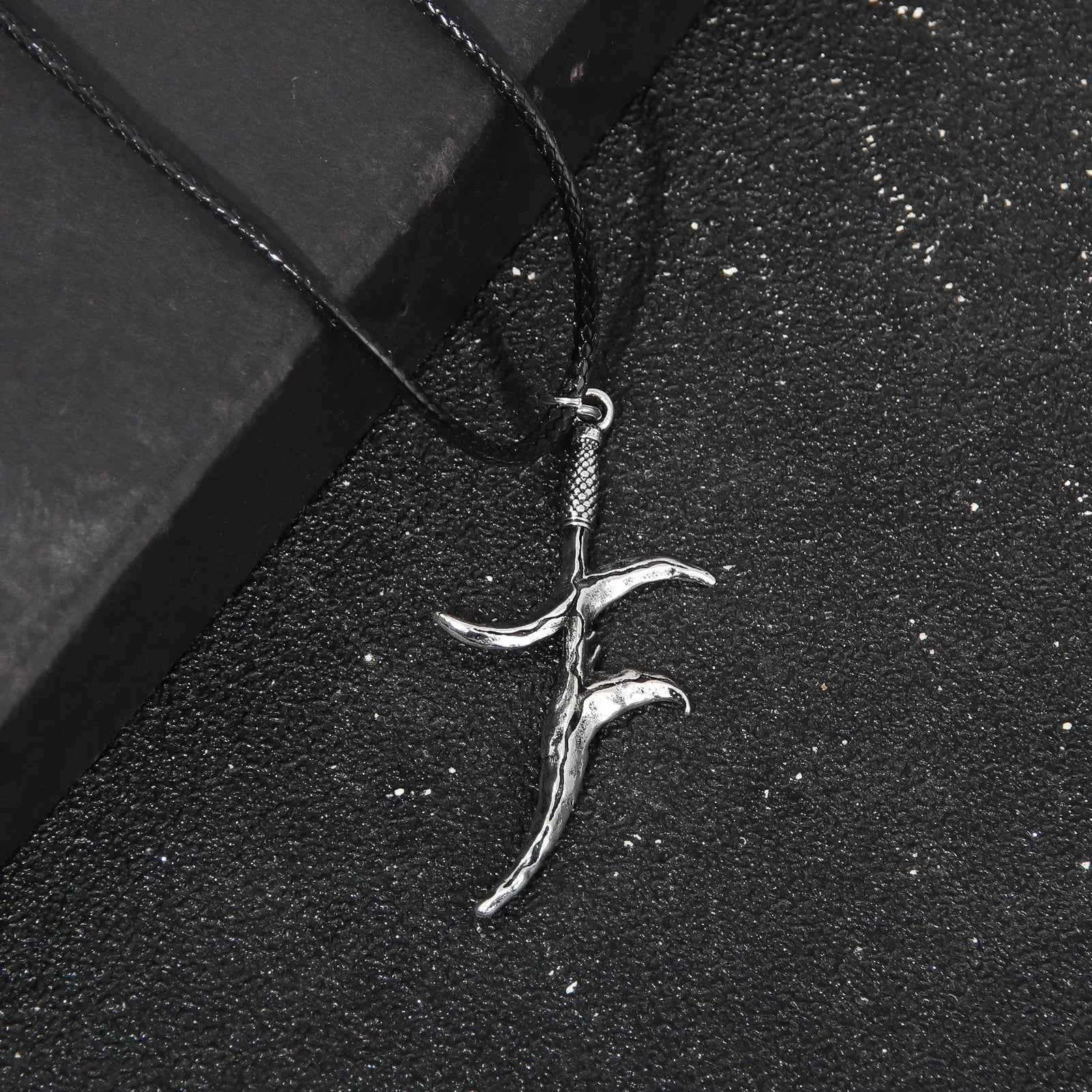 Spectral Steed Black Dagger Necklace