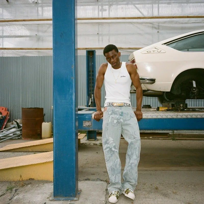 LUW Angel Retro Baggy Streetwear Unisex Jeans