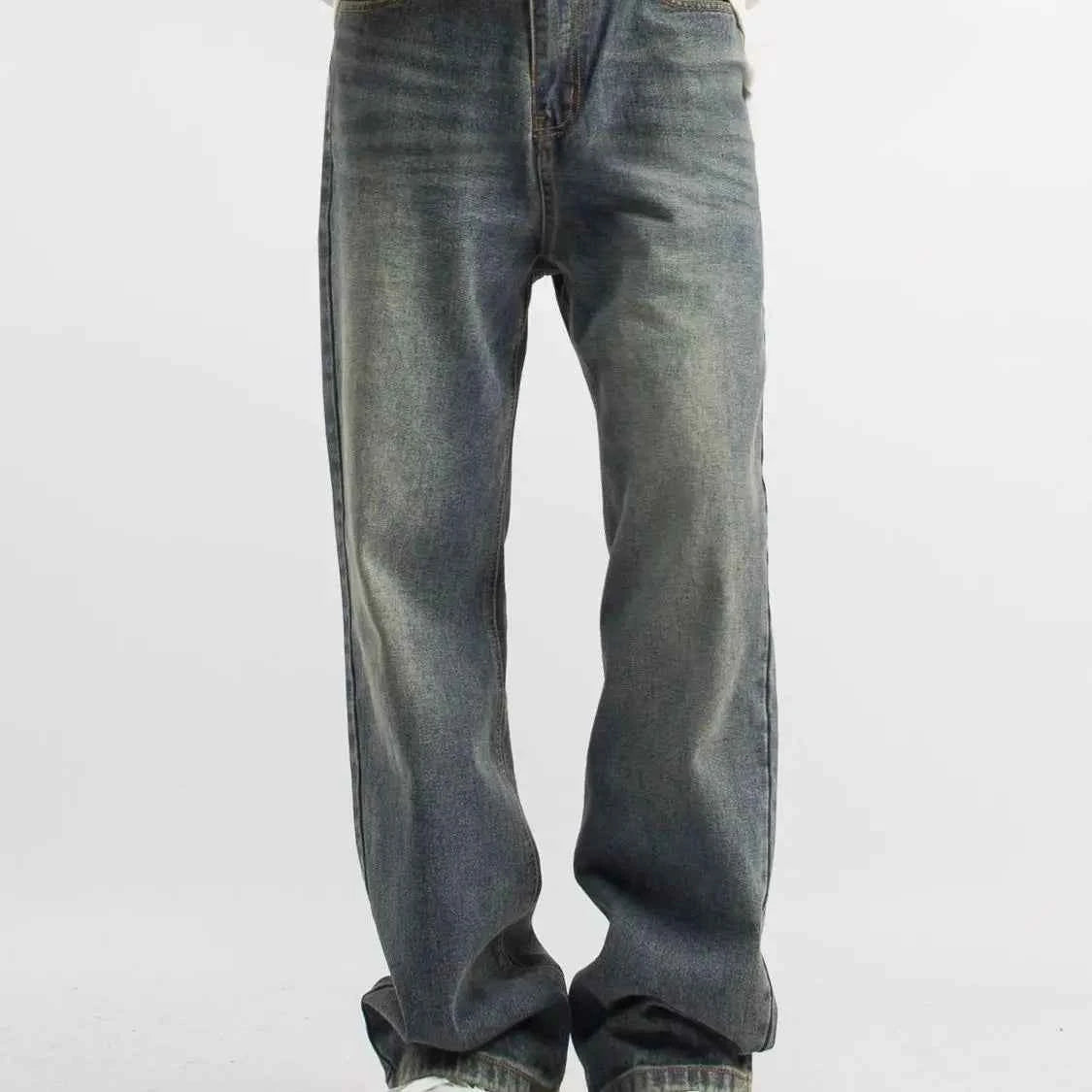 Versatile Retro Gray Bootcut Jeans
