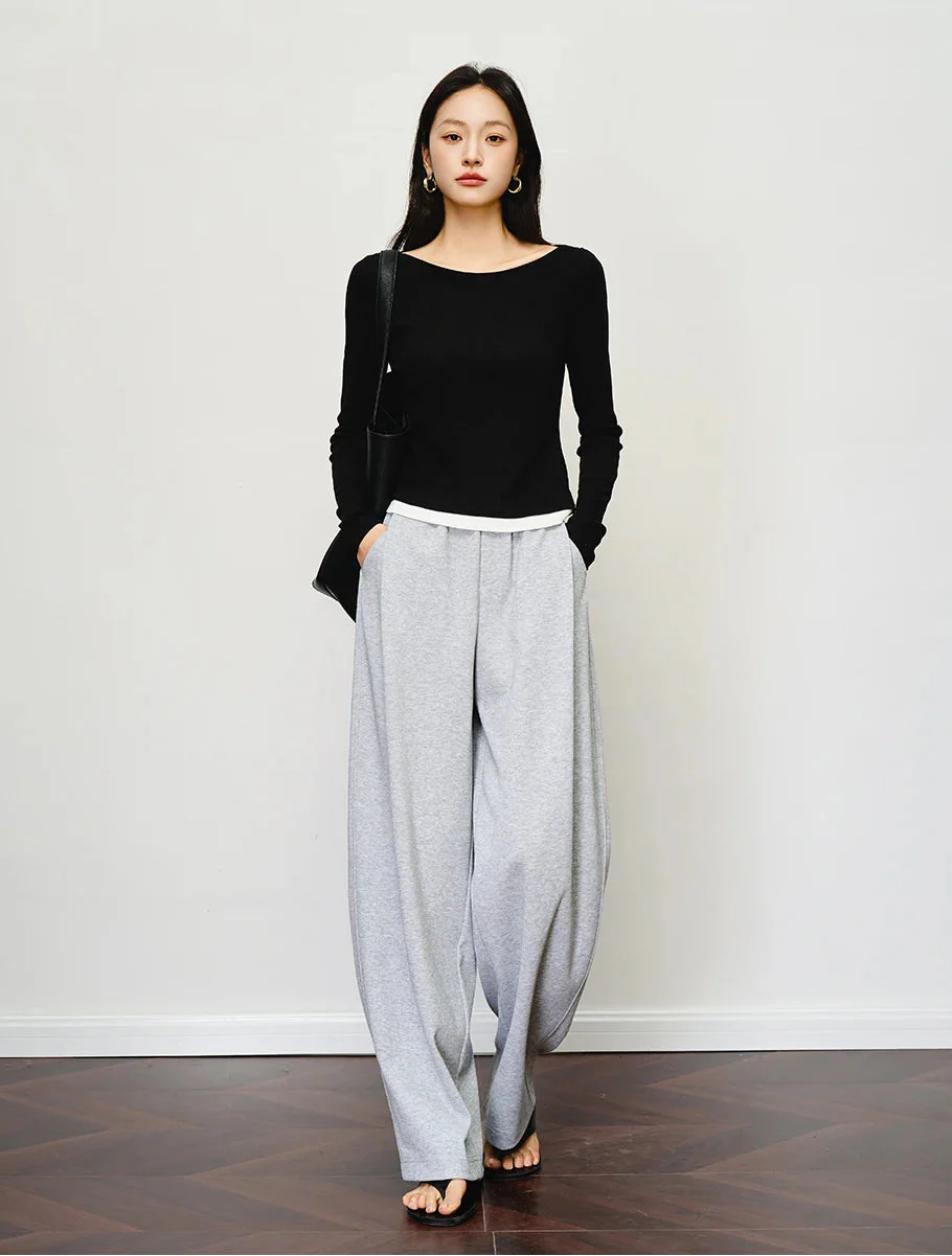Y2K Effortless Classic Wide Leg Pants - Luxuryurbanwear