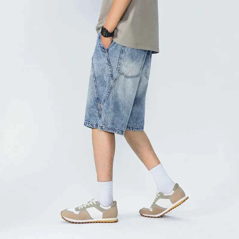 Summer Essential Lightweight Elastic Waist Denim Short