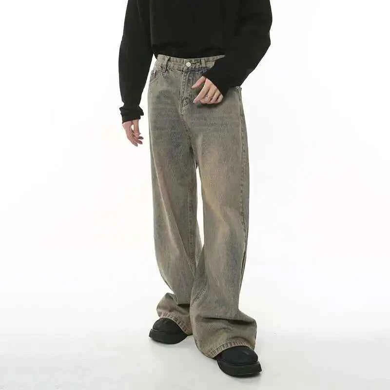 Patchwork Stylish Wornout Wide Leg Jeans