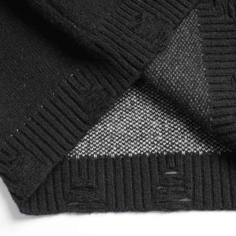 Cute Dog Embroidered O-Neck Collar Knitted Sweater