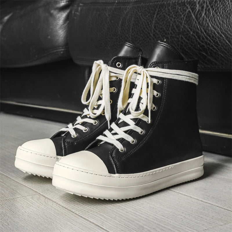 T84 High-Top Luxury Sneakers - Iconic Architectural Streetwear Boots | LuxuryUrbanwear - Luxuryurbanwear