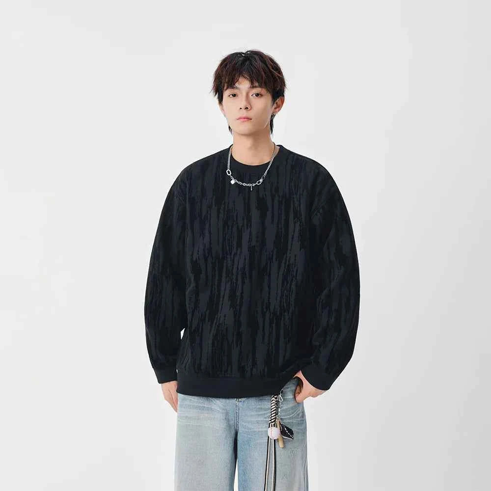 Durable Washed Crew Neck Sweatshirt