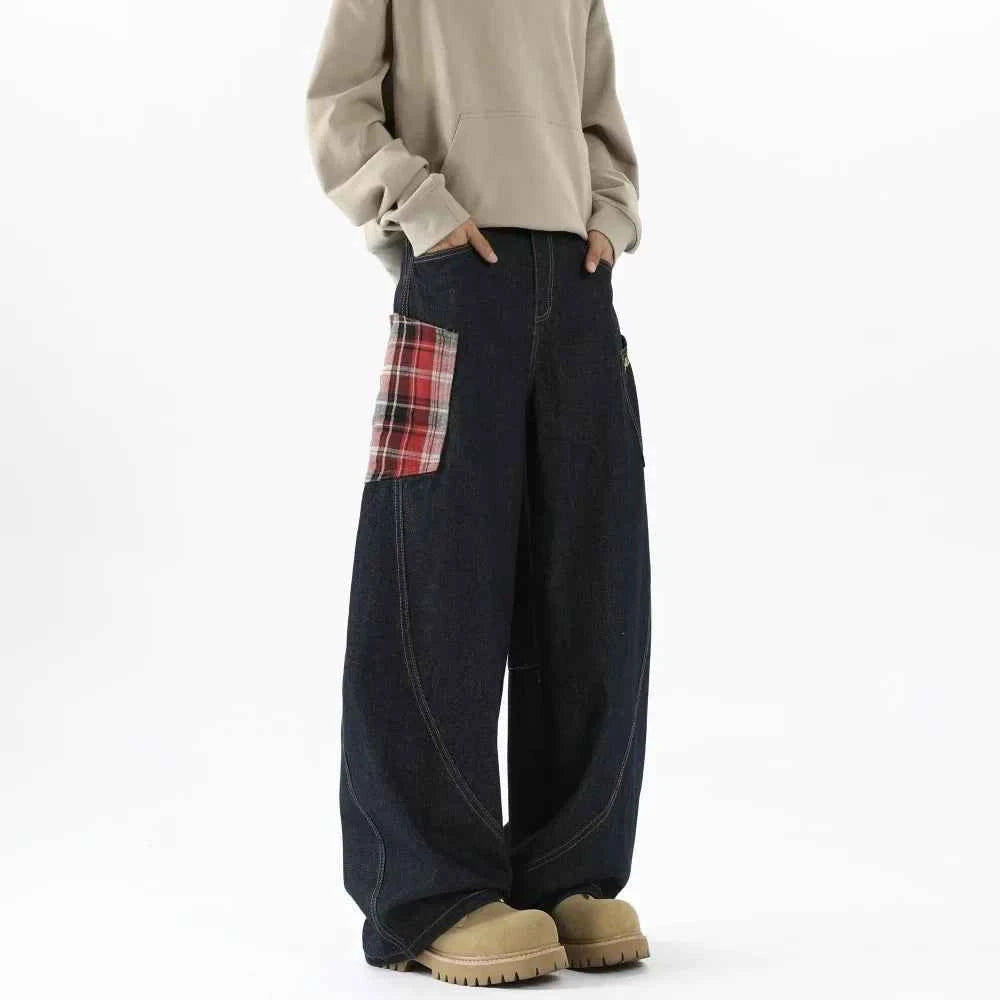 Black Wide Leg Denim Pants Jeans