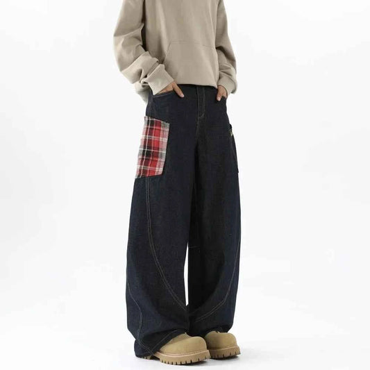 Black Wide Leg Denim Pants Jeans