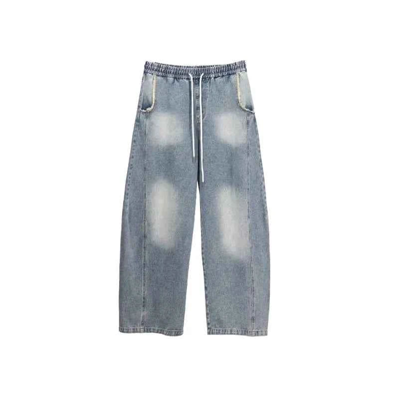Blue Jazz Frayed Denim Long Jeans